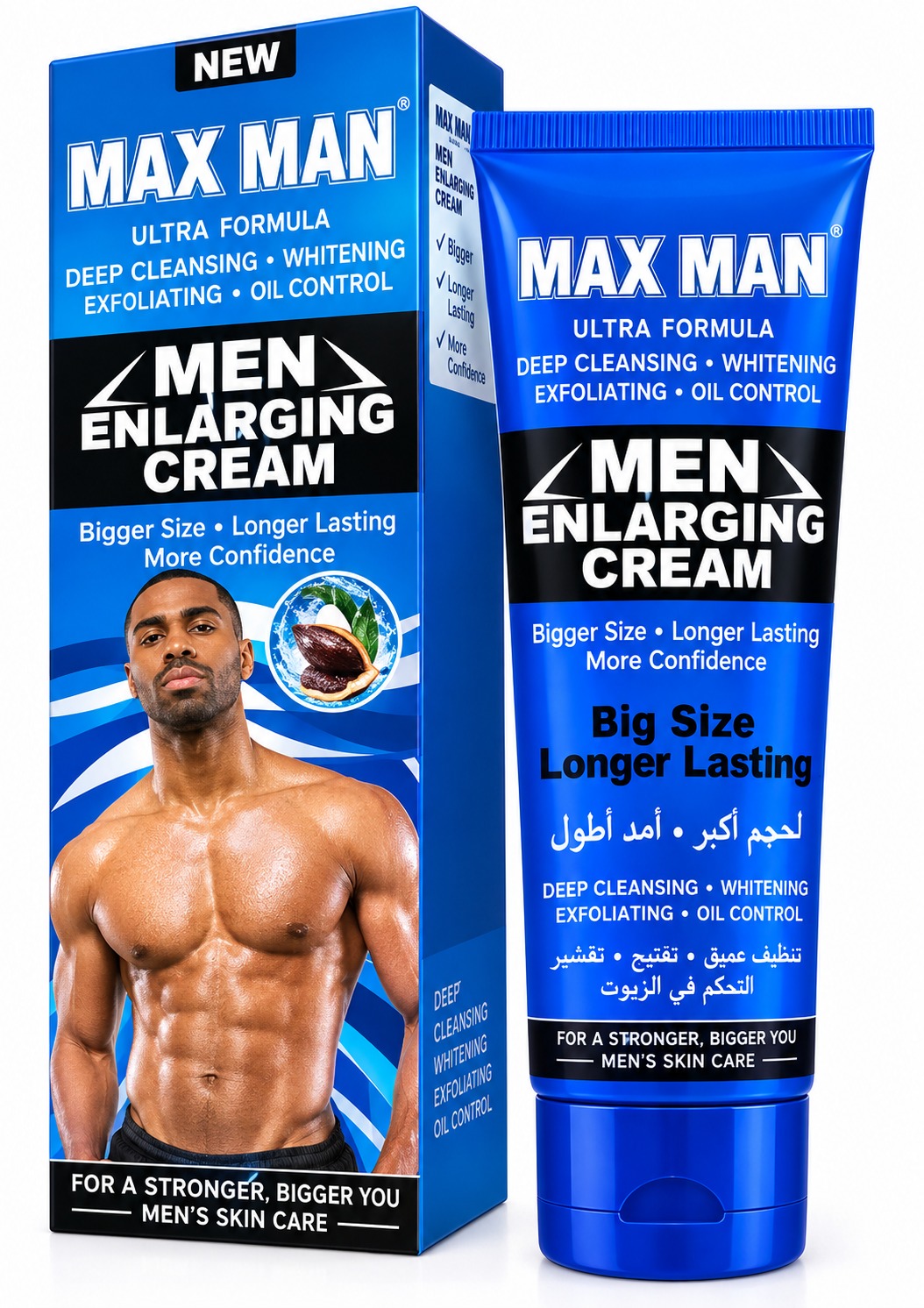 MAX MEN Maxman Green Penis Enlargement & Delay Gel- 50ml Men Max Man Massage Men Enlarging Gel/Cream Penis Becomes Longer and Thicker Penis Enhancement Cream/Gel Natural Sexual Excitement Last