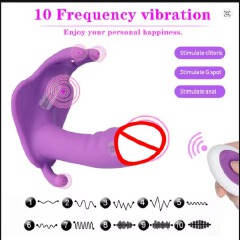Butterfly Rabbit Vibrator for Women – Remote-Controlled G-Spot & Clitoral Stimulator, 10 Modes, USB Rechargeable