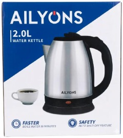 AILYONS 2.0L Stainless Steel Electric Kettle – Rapid Boil & Auto-Shutoff designed for those who value both efficiency and style