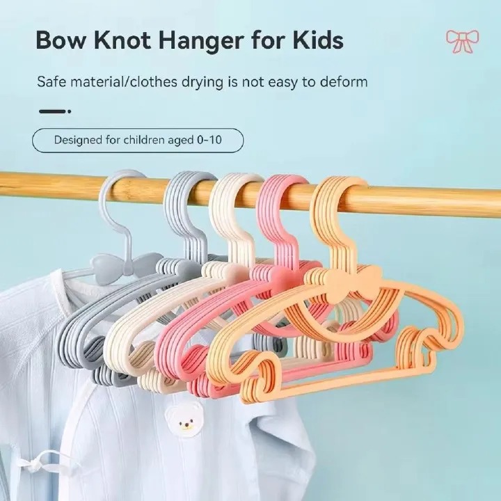 Generic 1 Dozen (12pc) New Kid's Hangers: 12-Piece Non-Slip Hanger Set – Plastic Kids Hangers, Perfectly Designed to Fit Babies, Toddlers, and Teen Clothing