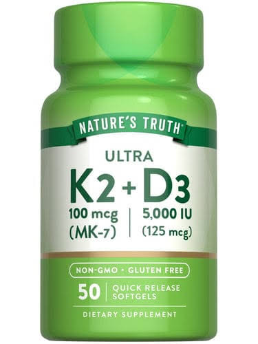 Nature's Truth Vitamin K2 MK-7 | 100 mcg | 180 Softgels