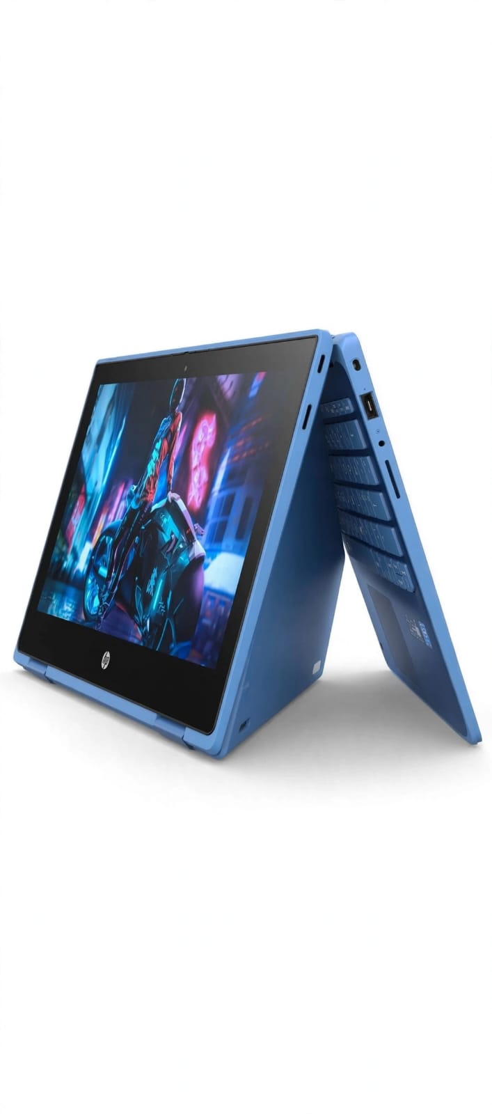 HP ProBook x360 G9 Touchscreen Laptop - Intel - 11.6 Inch HD Touch x360 Convertible 2-in-1 - 4GB RAM 128GB SSD - Windows 11 + Office 2021 - Blue*