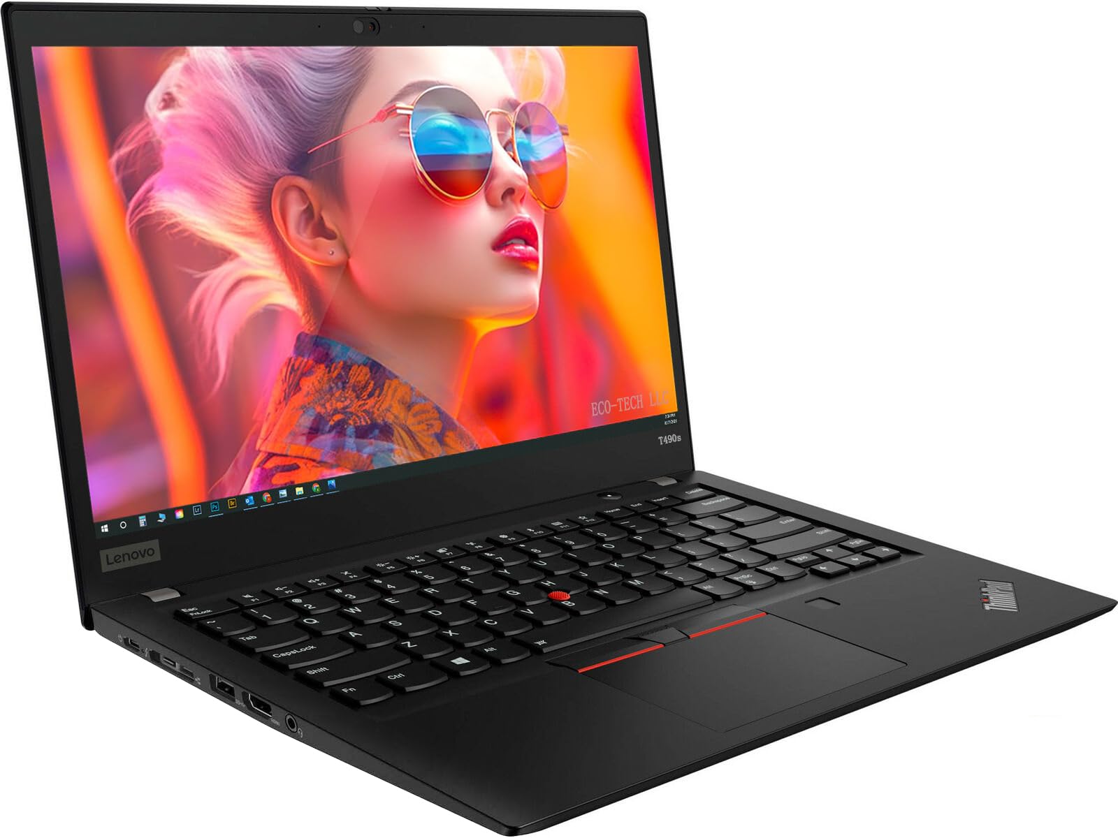 Lenovo ThinkPad T490s Laptop, Intel Core i5 8th Gen, 16GB RAM, 256GB SSD, 14" Full HD Display, Windows 11 Pro - Refurbished