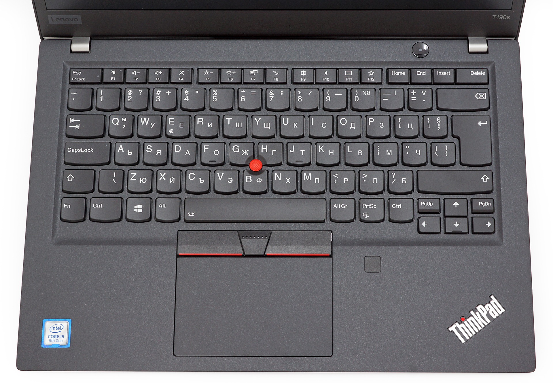 Lenovo ThinkPad T490s Laptop, Intel Core i5 8th Gen, 16GB RAM, 256GB SSD, 14" Full HD Display, Windows 11 Pro - Refurbished
