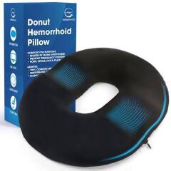 ORTHOPEDIC DONUT CUSHION SEAT RING PILLOW, HEMORRHOID RELIEF SITTING CUSHION, TAILBONE SUPPORT RING PILLOW, COCCYX PAIN RELIEF SEAT CUSHION, MEDICAL DOUGHNUT PILLOW FOR SITTING, POST SURGERY ORTHOPEDI