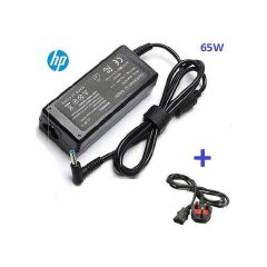 (BUY & GET FREE FUSED POWER CABLE & FREE MOUSE PAD) Original Replacement Complete HP Blue Pin With Power Cable(Flower Cable)-HP Laptop Charger 19.5V 3.33A, 65W for EliteBook series, ProBook series