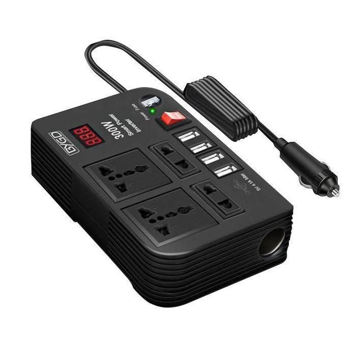 BYGD 300W Car Inverter 12V 220V Modified Automobiles Inversor Converter 4 USB Socket Adapters Auto Charger Power Inverter