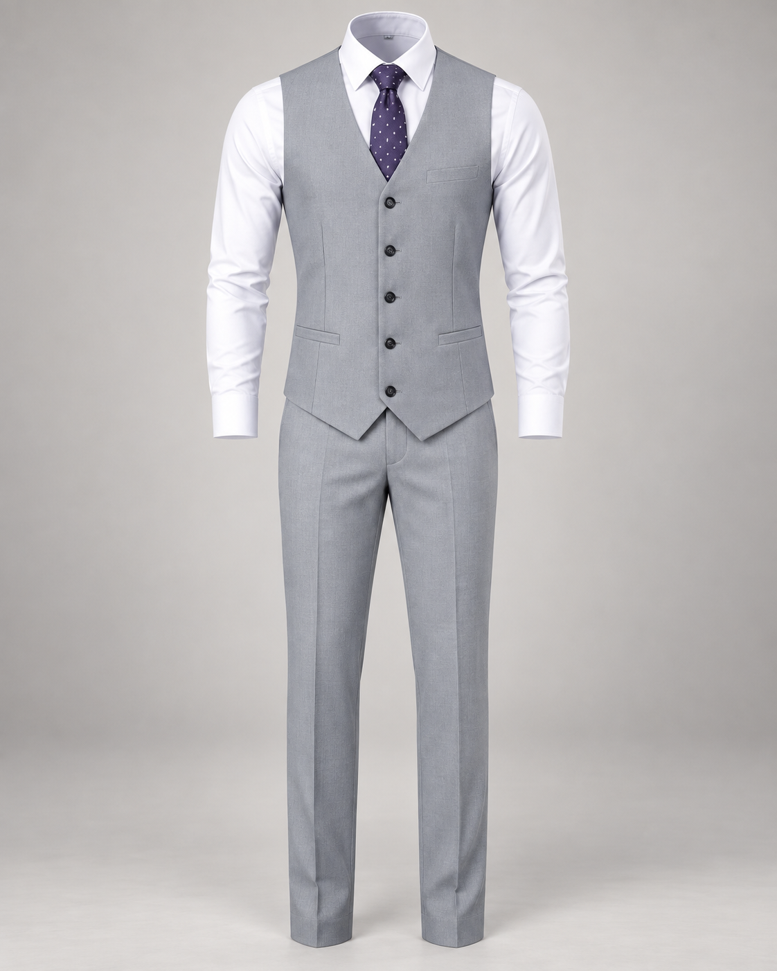EASTER SALE HOT New British Style 3PC Trendy Elegant Handsome Men's Suit Vest Men's Clothing Tops Waistcoat European American White Fitting Official Shirt and Trouser
