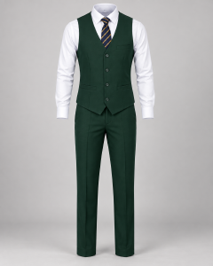 EASTER SALE HOT New British Style 3PC Trendy Elegant Handsome Men's Suit Vest Men's Clothing Tops Waistcoat European American White Fitting Official Shirt and Trouser