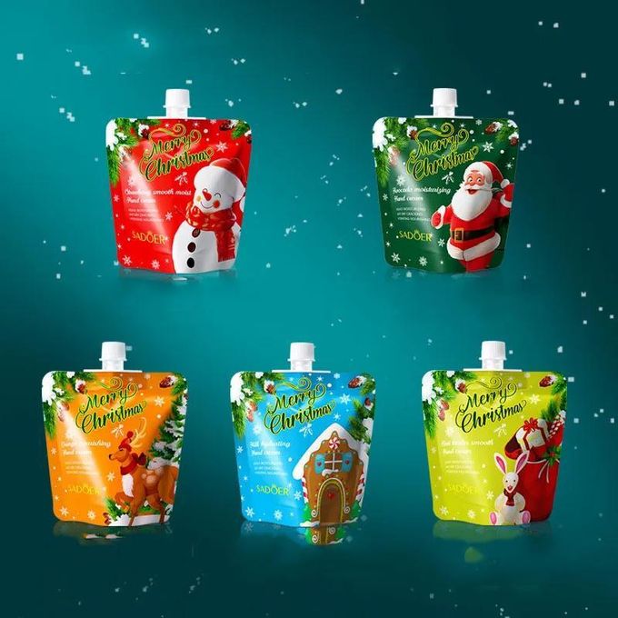 SADOER 5 in 1  Hand Cream Moisturizing and Refreshing Soothing Hand Cream Flavours Strawberry,Avocado,Milk,Orange Vitamin C,Kiwi Tender
