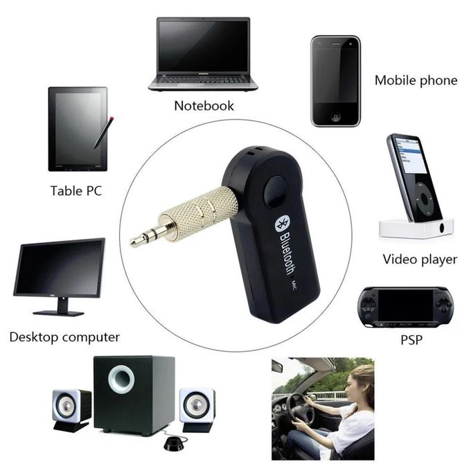 Wireless Car Bluetooth Receiver Adapter 3.5MM AUX Audio Stereo Music Hands-free Home Car Bluetooth 5.0 Audio Adapter