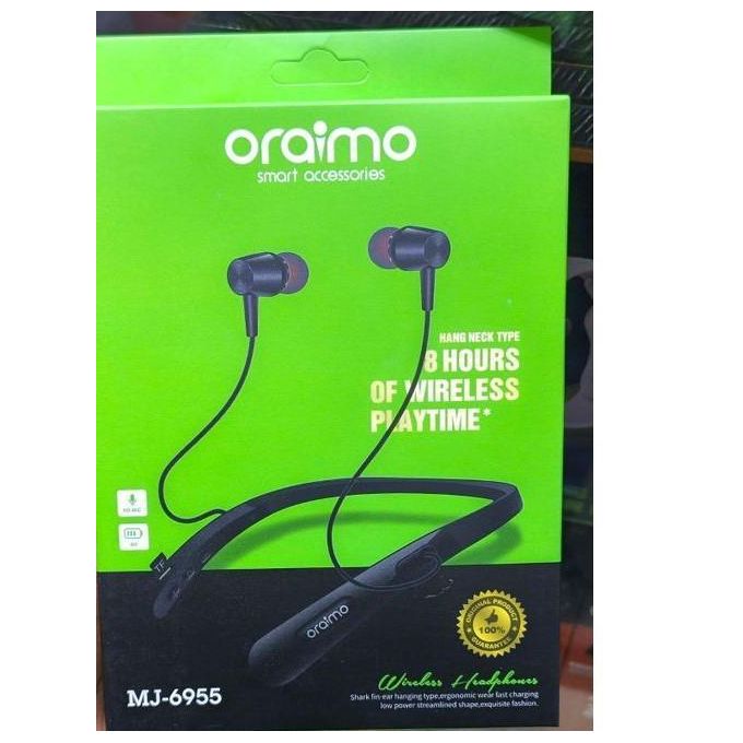 Necklace Neck band Wireless Earphone   up to 30 hours of playtime Bluetooth 5.3 Bluetooth Version: 5.3 for a stable and energy-efficient connection HavyBass  ENC noise reduction call vibration alert