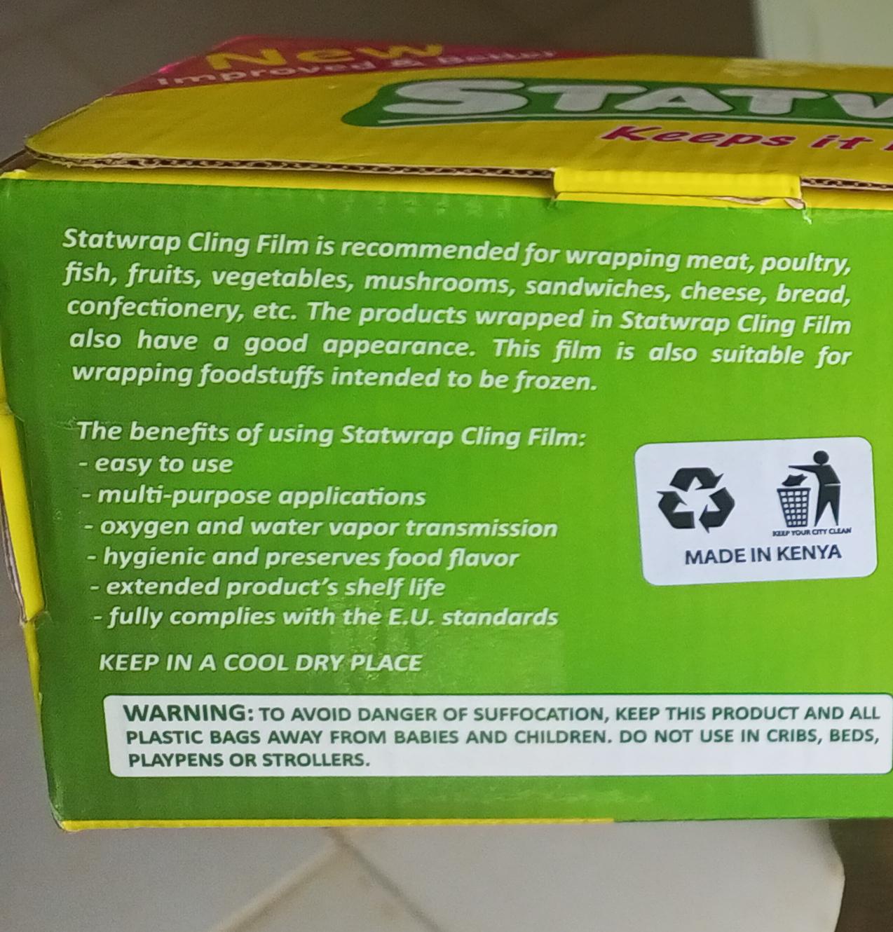 Transparent Cling Film Wrap 300 metres cling film 30cm by 300m size statwrap film for wrapping,packaging and storing food,fruits,vegetables and shoes clear wrapping film