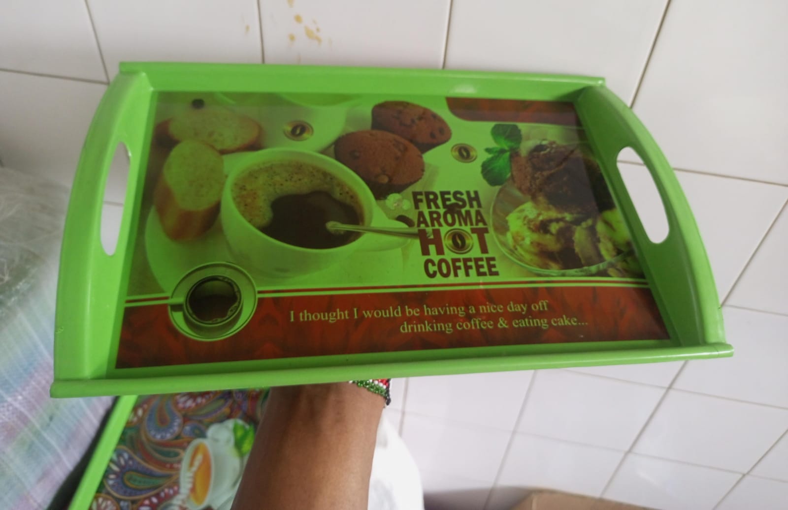 Plastic tray Italian tray small printed high-quality,food grade plastic,light weight,strong, and easy to clean plastic tray home restaurant hotel food and fruits tray