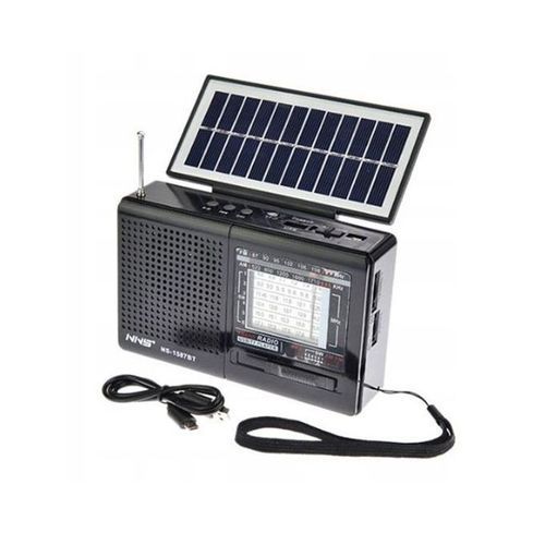 NNS NS-1587BT Solar Radio - Bluetooth, USB, Micro SD, Portable