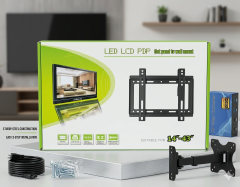 🖥️ 14"–43" Small TV Wall Mount Bracket (Fixed / Tilt / Swivel Option) - Strong steel heavy-duty construction, Supports up to 25kg load capacity.