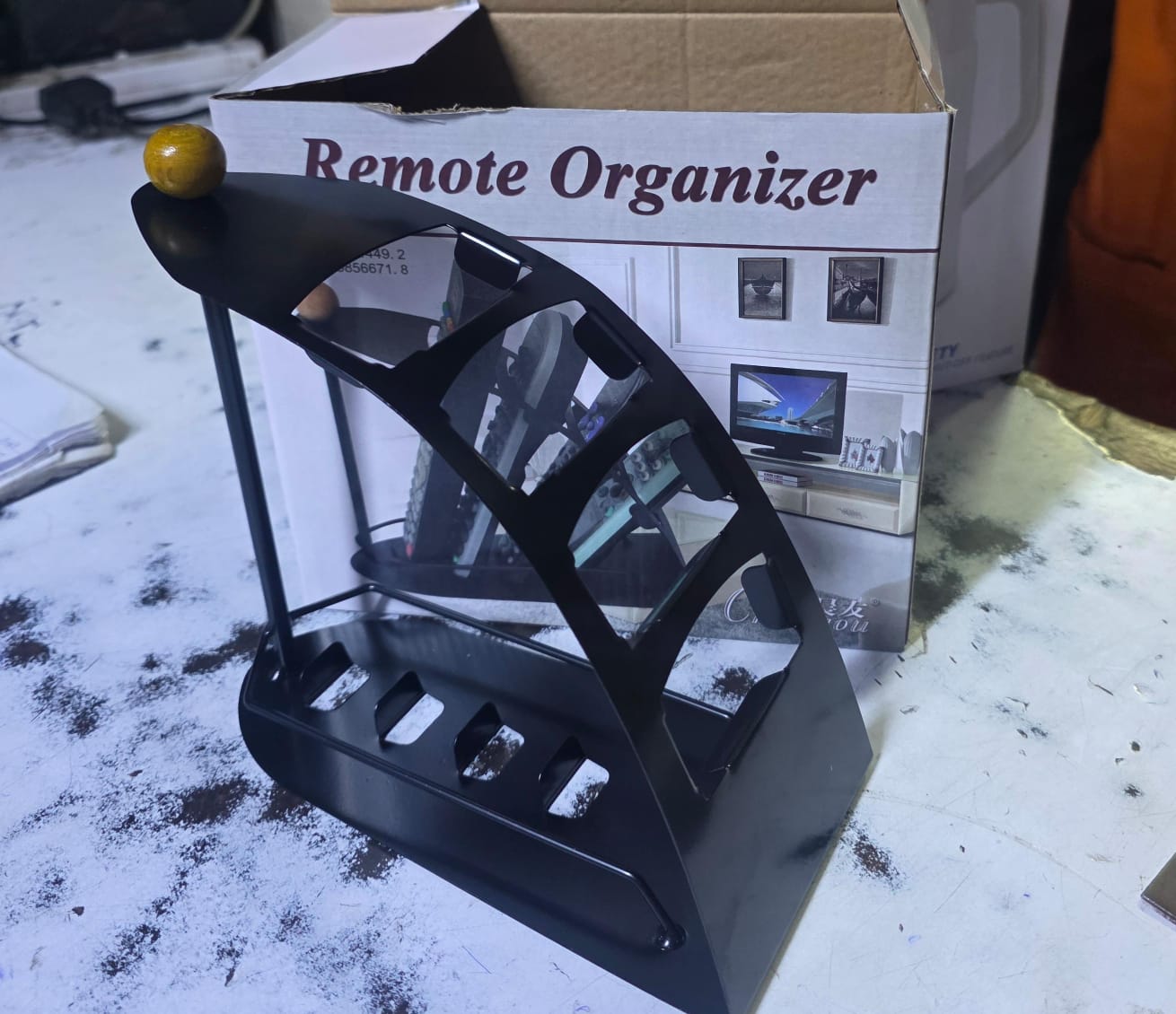 Multi-Compartment Remote.Control Organizer – TV Remote Holder & Desk Storage Caddy, Perfect for living room, office desk or bedside table
