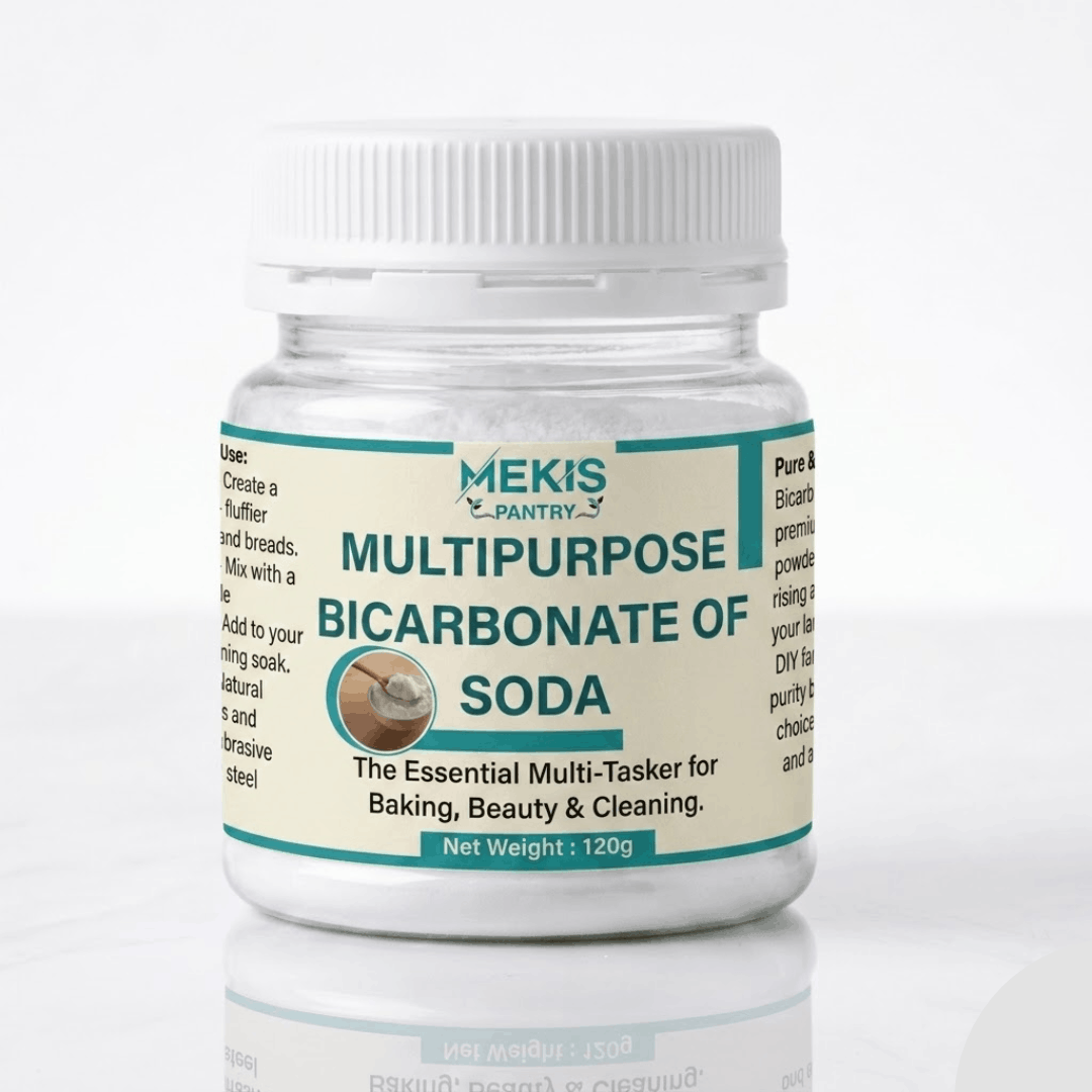 Mekis Sodium Bicarbonate (Baking Soda)—A trusted household essential for baking, cleaning, deodorizing, and more.