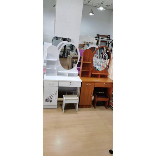 CLEARANCE OFFER  Executive Dressing Table – Modern Vanity Table with Mirror and Storage Drawers