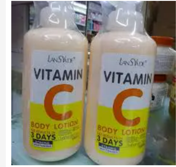 🔥🔥🔥 Limited wholesale offer only best quality and best AHA LansYade Fruit Acid Vitamin C & Vitamin E Skin Moisturizing Body Lotion 500ml. / LansYade 500ml Vitamin C Whitening Body lotion 3 day