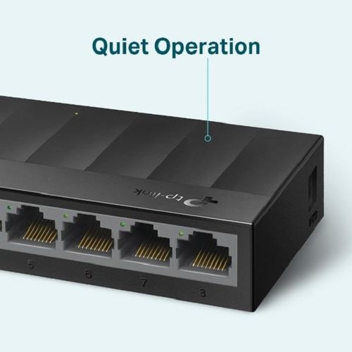 TPLink 8-Port Gigabit Desktop Network Switch, Plug and Play, Desktop or Wall-Mount, Plastic Case Ethernet Splitter, Fanless, Traffic Optimization, Unmanaged- TP-LINK TL-SG1008D