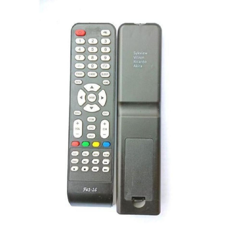 Universal Remote Control – Compatible with Skyview, Vitron,Artel, Ricardo & Akira TVs- Fat 16