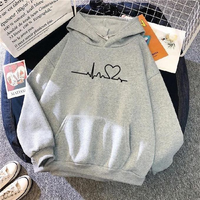 Hoodies/Jumpers Plain Black Unisex Hoodie Sweater Cotton Velvet Fleece Sweatshirts Grey