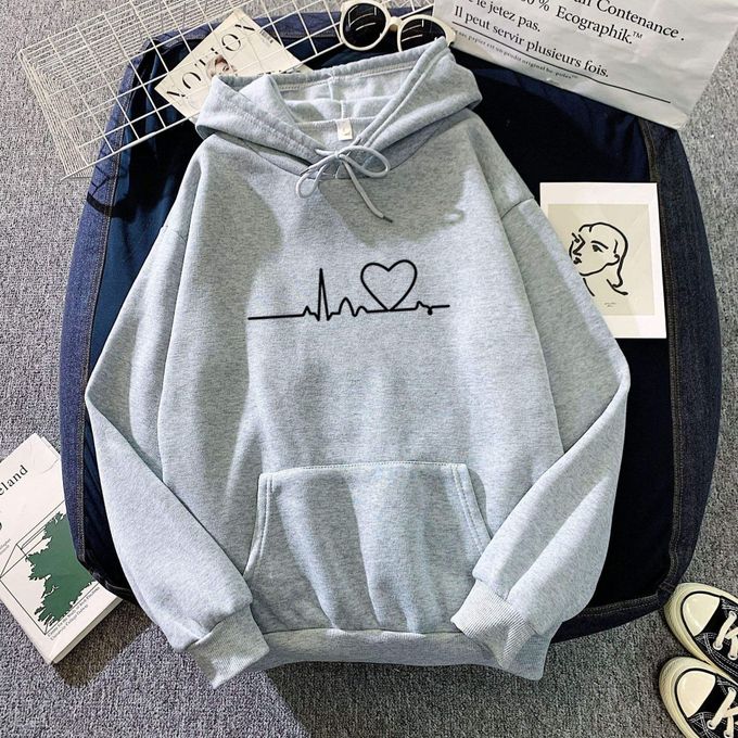 Hoodies/Jumpers Plain Black Unisex Hoodie Sweater Cotton Velvet Fleece Sweatshirts Grey