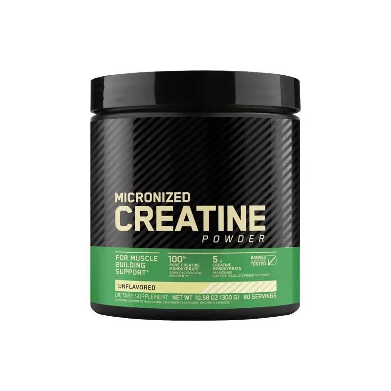 Micronized Creatine Monohydrate Powder 100% Pure 300g (60 Servings, 5g/Serving) Muscle Builder Growth Enhancer Sports Supplement Post / Pre Workout Exercise Recovery for Performance Support and Muscle
