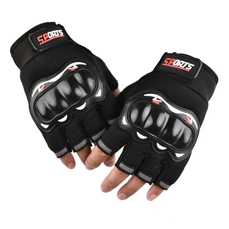 Motorcycle Riding Gloves Racing Gloves Outdoor Breathable Non-Slip Racing Cycling Sports Gloves Half Finger Shock-proof  Outdoor Breathable Abrasion-Resistant