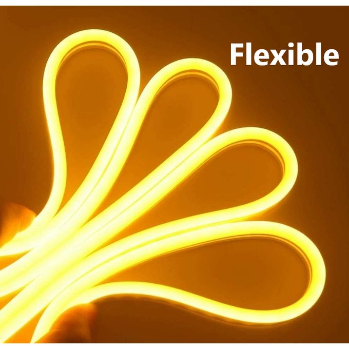 12V Neon Yellow Light Led Neon Strip 5Metres
