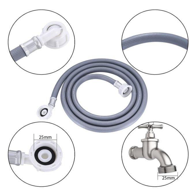 Washing Machine Hose Pipe Water Inlet Pipe, Replace Replacement Hose Pipe Flexible PVC Drain Hosepipe Water – 1.5Mtrs