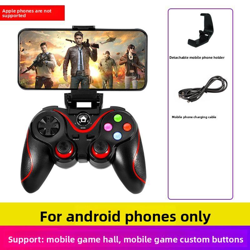V8 Wireless Bluetooth Game Controller With Smartphone Holder Compatible with IOS/Android/PC/PS3/Smart TV Gaming Grip Gamepad joystick manette console