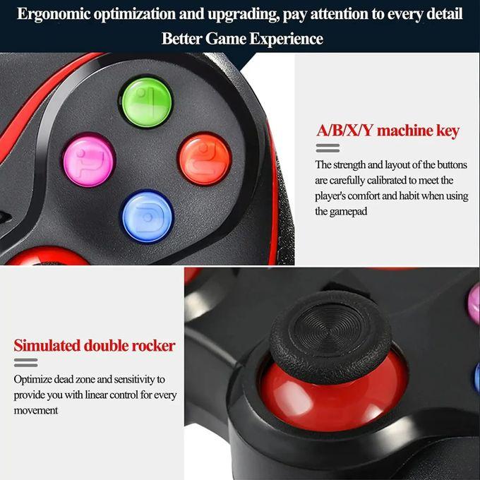 V8 Wireless Bluetooth Game Controller With Smartphone Holder Compatible with IOS/Android/PC/PS3/Smart TV Gaming Grip Gamepad joystick manette console
