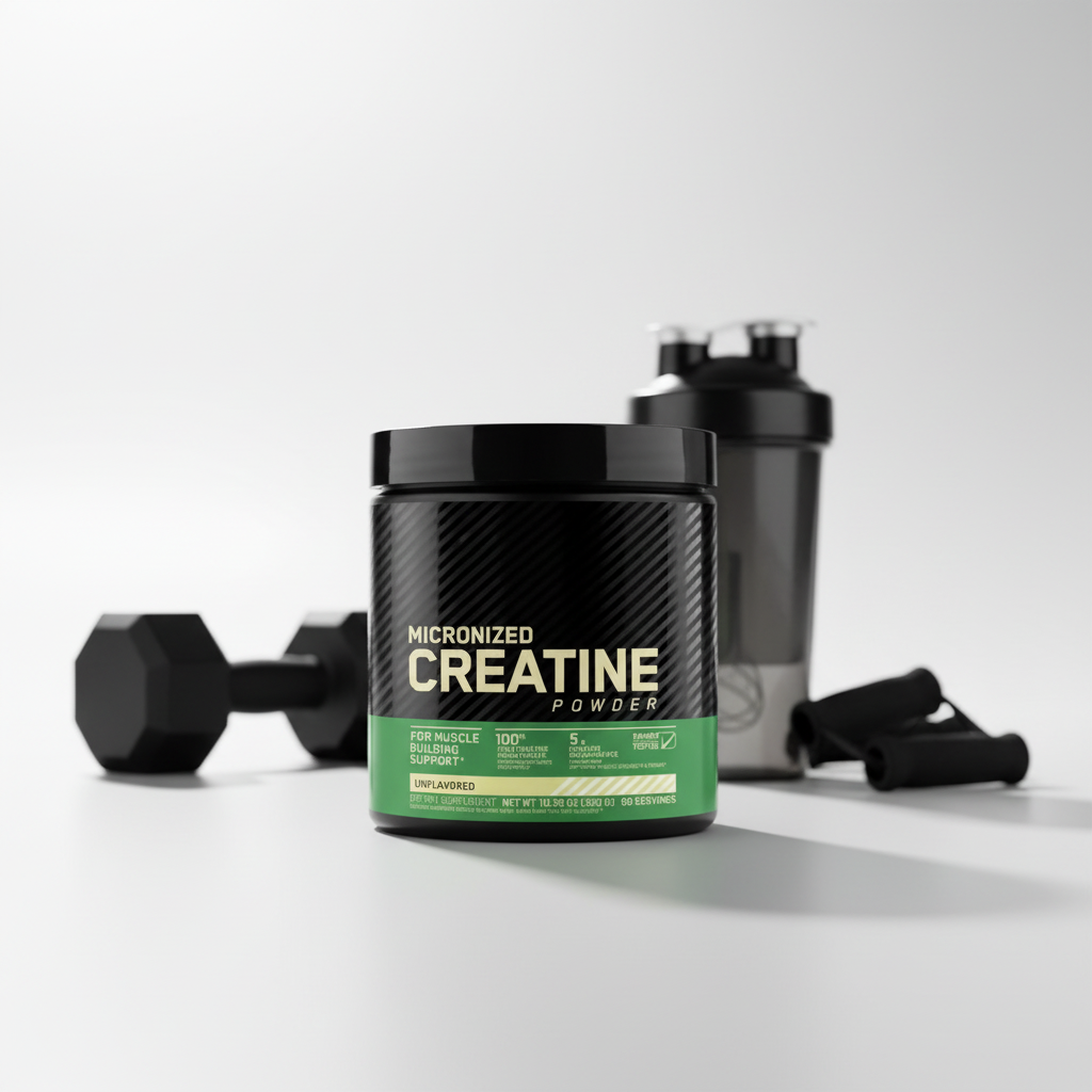 Micronized Creatine Monohydrate Powder 100% Pure 300g (60 Servings, 5g/Serving) Muscle Builder Growth Enhancer Sports Supplement Post / Pre Workout Exercise Recovery for Performance Support and Muscle