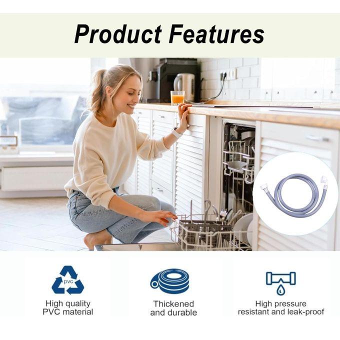 Washing Machine Hose Pipe Water Inlet Pipe, Replace Replacement Hose Pipe Flexible PVC Drain Hosepipe Water – 1.5Mtrs