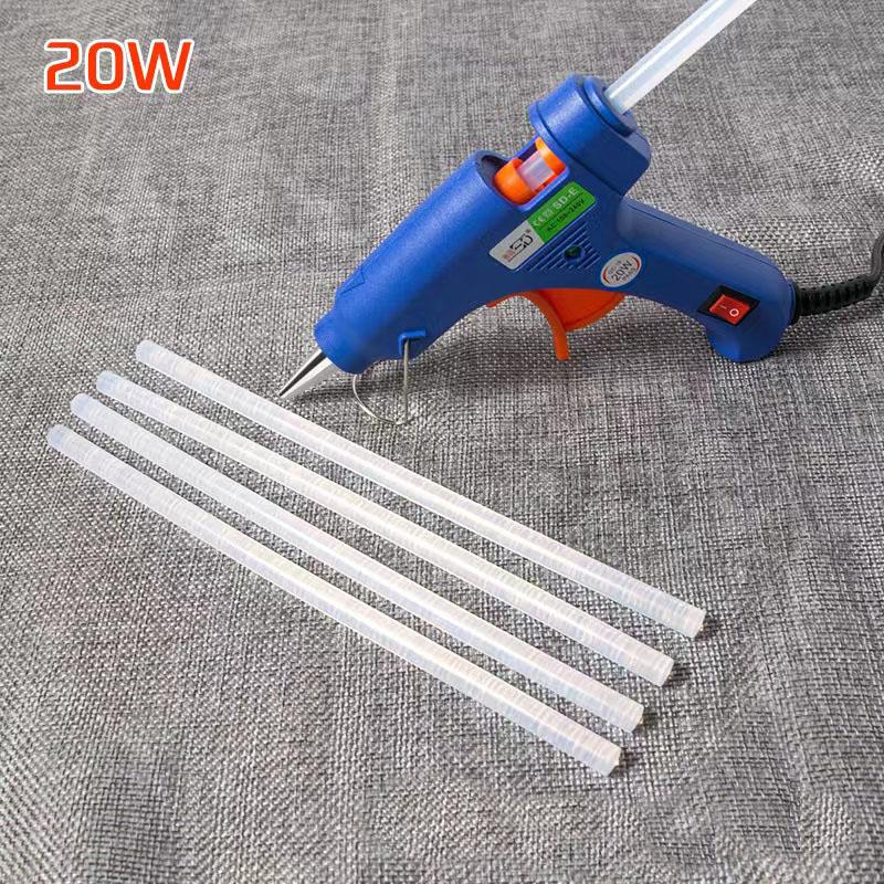 Hot Glue Gun Professional Hot Melt Electric Glue Gun 20 W with Stand, DIY & Repairs
