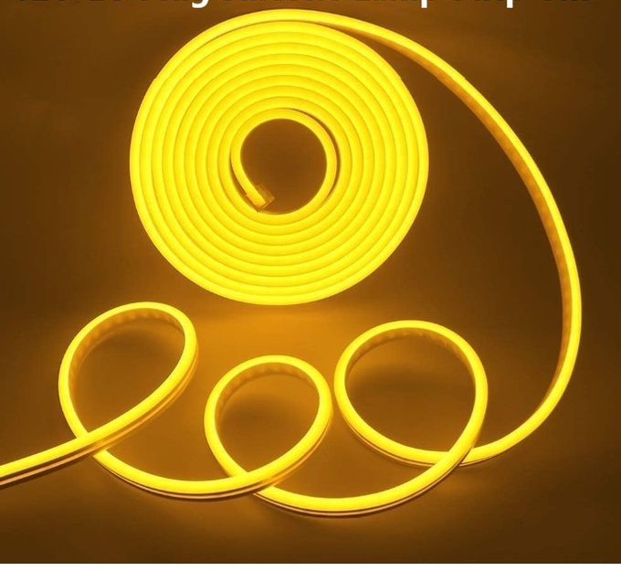 12V Neon Yellow Light Led Neon Strip 5Metres