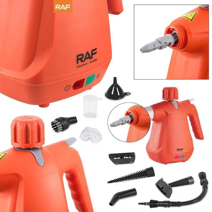 RAF Multi-Surface Handheld Steam Cleaner with 10 PCS Accessory,Portable Steamer for Cleaning, Multipurpose Steam Cleaner for Home/Car/Bathroom/Grease/Upholstery/Floor/Grout and More
