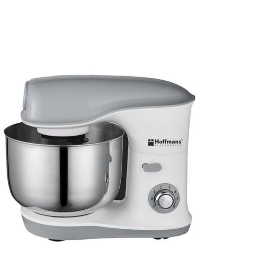 Hoffmans heavy1200W Stand Mixer – High-Performance Kitchen Machine with 8.0L Stainless Steel Bowl, adjustable Speed Settings, Pulse Function & Full Accessory Set for Dough, Cakes, Creams & Baking Prep