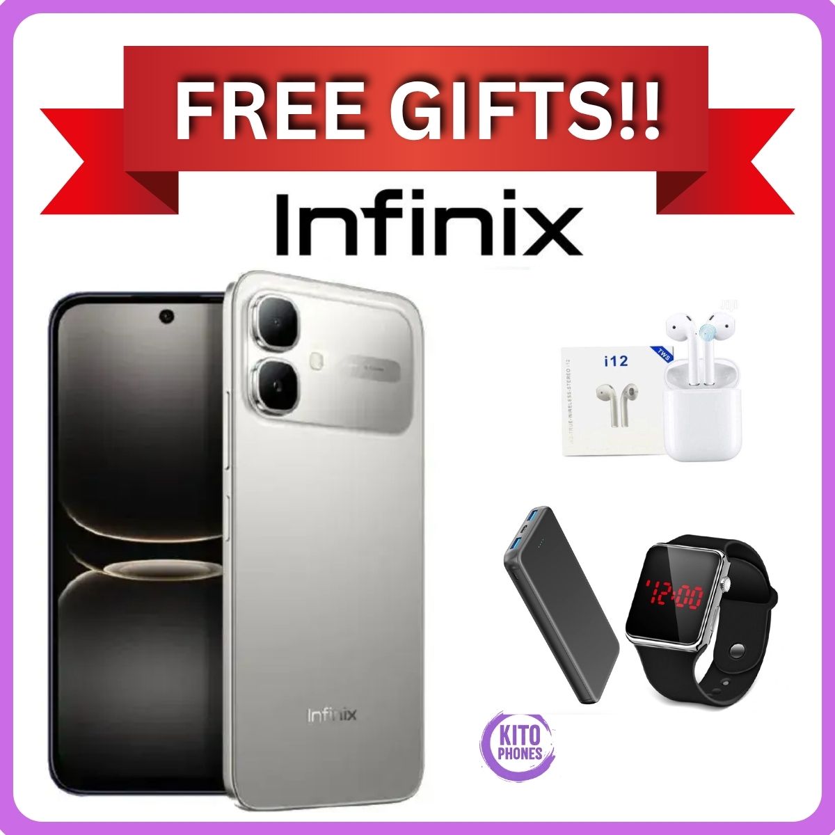 [NEW ARRIVAL] INFINIX Smart 20 64GB+4GB 6.67" 120Hz Display Dual Speakers Dual SIM 4.5G Slim Phone 5200mAh Battery 15W Charging IP64 Fingerprint Lock Android 16 SMARTPHONE+FREE GIFTS JUST FOR YOU