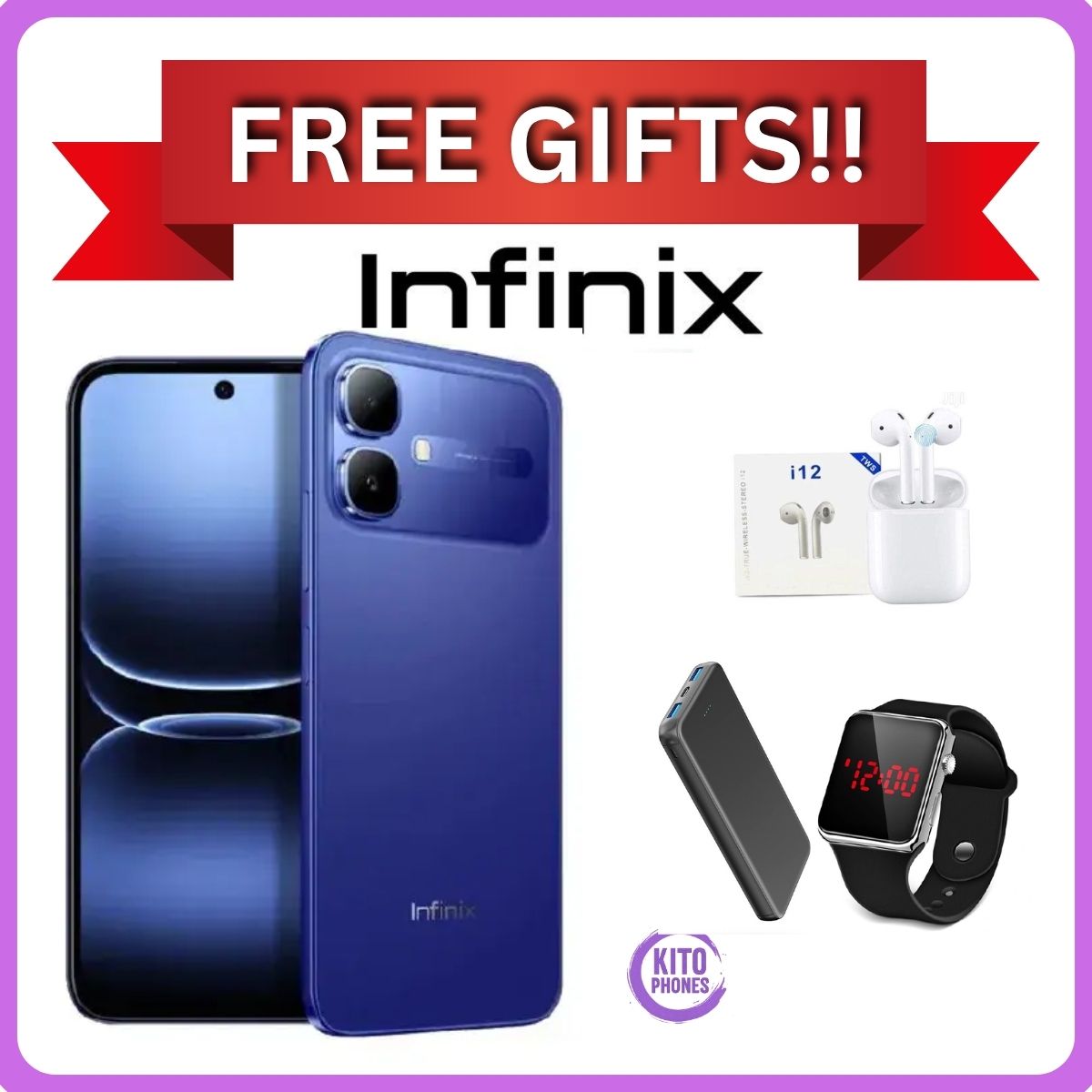 [NEW ARRIVAL] INFINIX Smart 20 64GB+4GB 6.67" 120Hz Display Dual Speakers Dual SIM 4.5G Slim Phone 5200mAh Battery 15W Charging IP64 Fingerprint Lock Android 16 SMARTPHONE+FREE GIFTS JUST FOR YOU