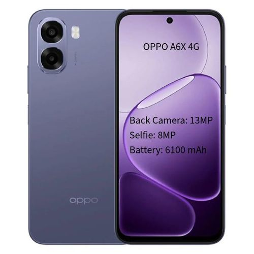NEW ARRIVALS!!!! BRAND NEW OPPO A6X 4GB RAM + 256GB ROM, 6.75" 120Hz HD+ Display, 6100mAh Battery, 45W Fast Charge, Dual SIM with Side Fingerprint, 13MP Rear and 5MP Front Camera Phone smartphones