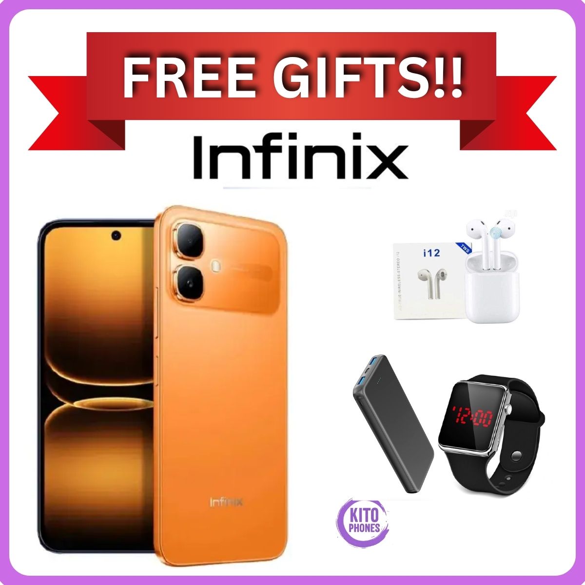 [NEW ARRIVAL] INFINIX Smart 20 64GB+4GB 6.67" 120Hz Display Dual Speakers Dual SIM 4.5G Slim Phone 5200mAh Battery 15W Charging IP64 Fingerprint Lock Android 16 SMARTPHONE+FREE GIFTS JUST FOR YOU