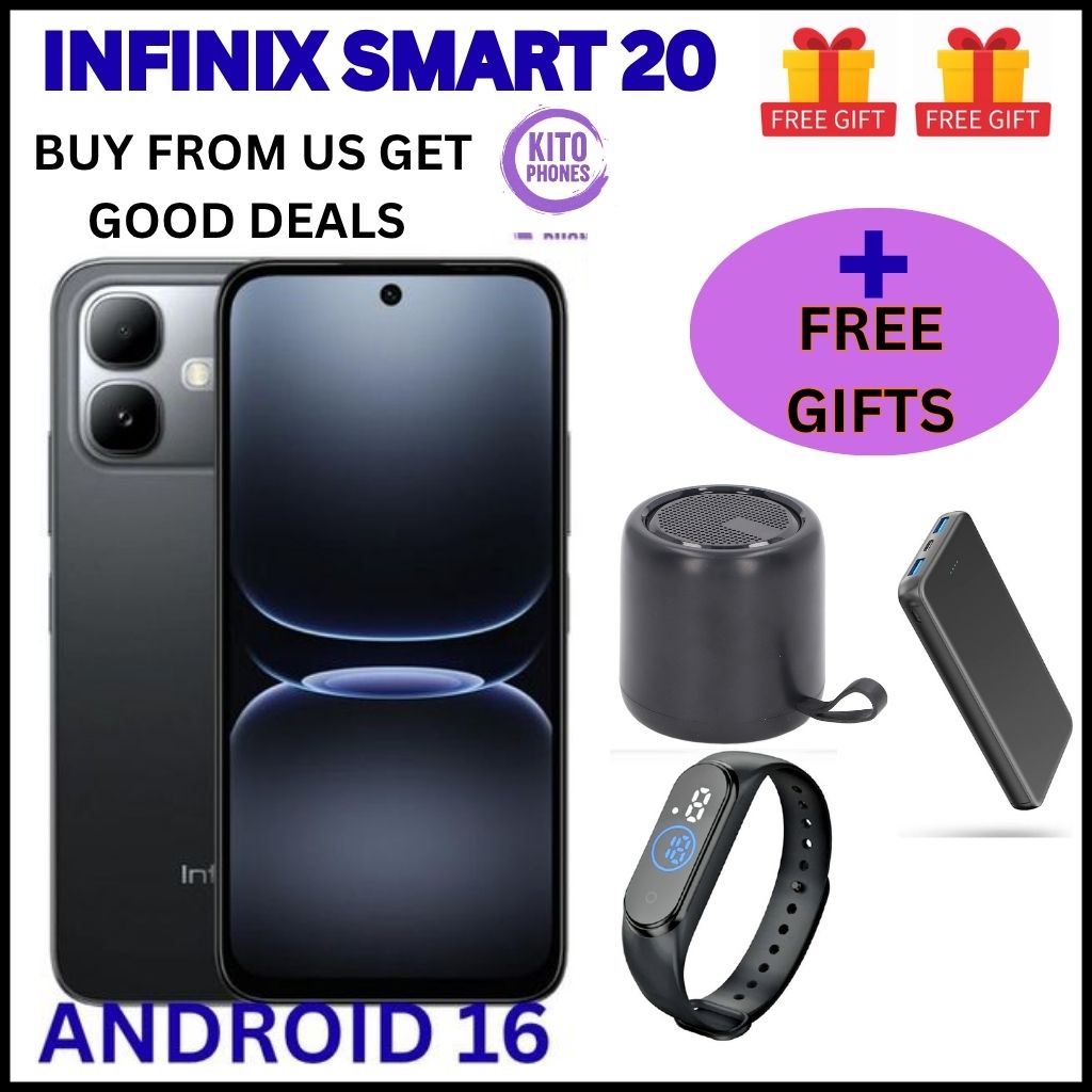 [NEW ARRIVAL] INFINIX Smart 20 64GB+4GB 6.67" 120Hz Display Dual Speakers Dual SIM 4.5G Slim Phone 5200mAh Battery 15W Charging IP64 Fingerprint Lock Android 16 SMARTPHONE+FREE GIFTS JUST FOR YOU