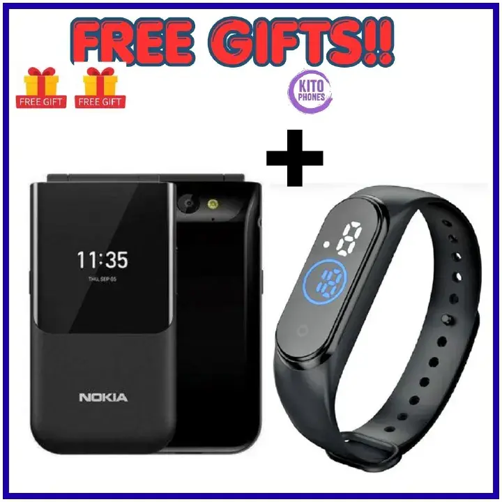 Nokia 2720 Flip Mobile, Mobile Phone, Dual Screen, Equipped with 4G Internet Long Battery Life - Compact and Strong Dual Sim Card 4 GB Internal Memory, 512 MB RAM, Dual SIM Featured phone+ FREE GIFTS