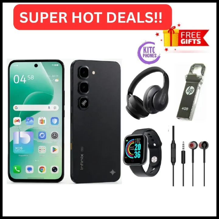 [Special Offer🔥🔥] INFINIX Hot 70 PRO 5G 256GB ROM + 8GB RAM, 6.76 inches, 120Hz Display, 50 MP Main Camera +8MP SELFIE 6000mAh Type C 45W Fast Charging ANDROID 16 SMARTPHONES+FREE GIFTS JUST FOR YOU
