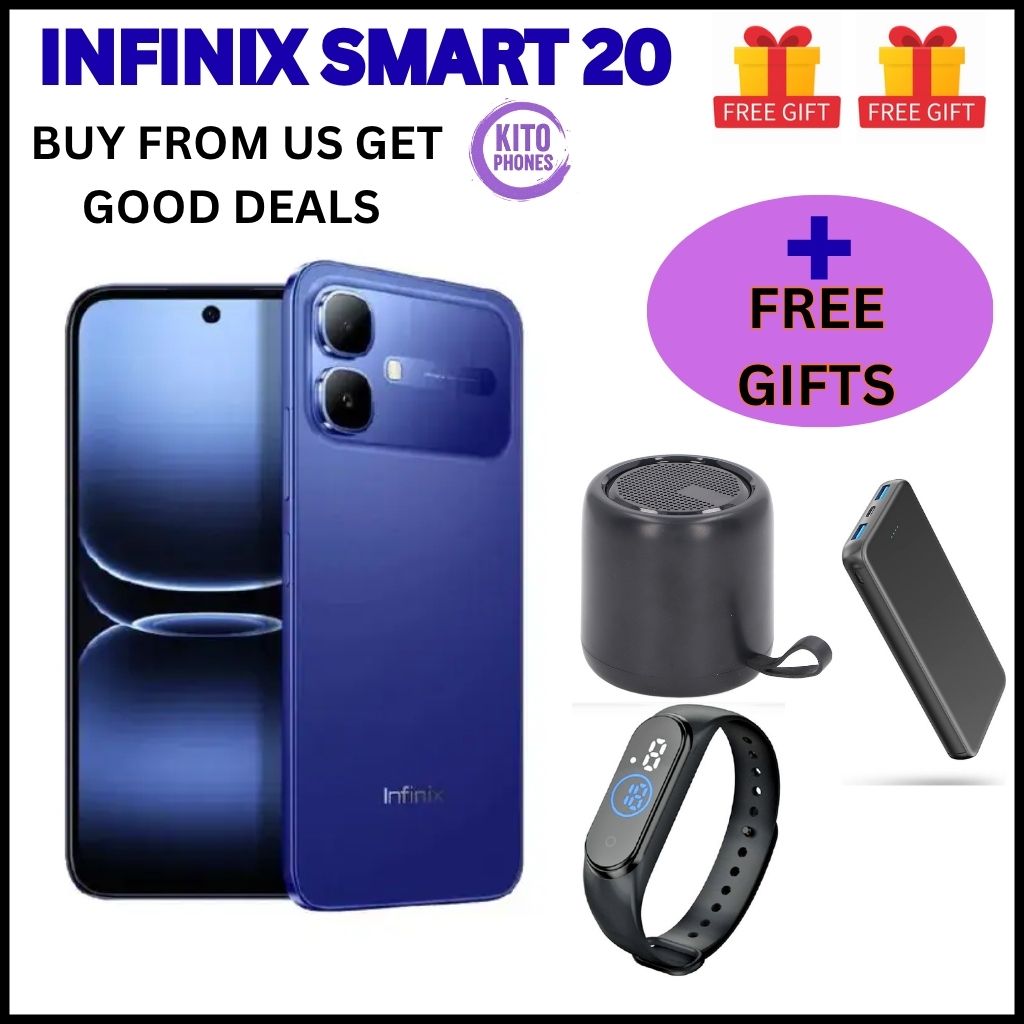 [NEW ARRIVAL] INFINIX Smart 20 64GB+4GB 6.67" 120Hz Display Dual Speakers Dual SIM 4.5G Slim Phone 5200mAh Battery 15W Charging IP64 Fingerprint Lock Android 16 SMARTPHONE+FREE GIFTS JUST FOR YOU