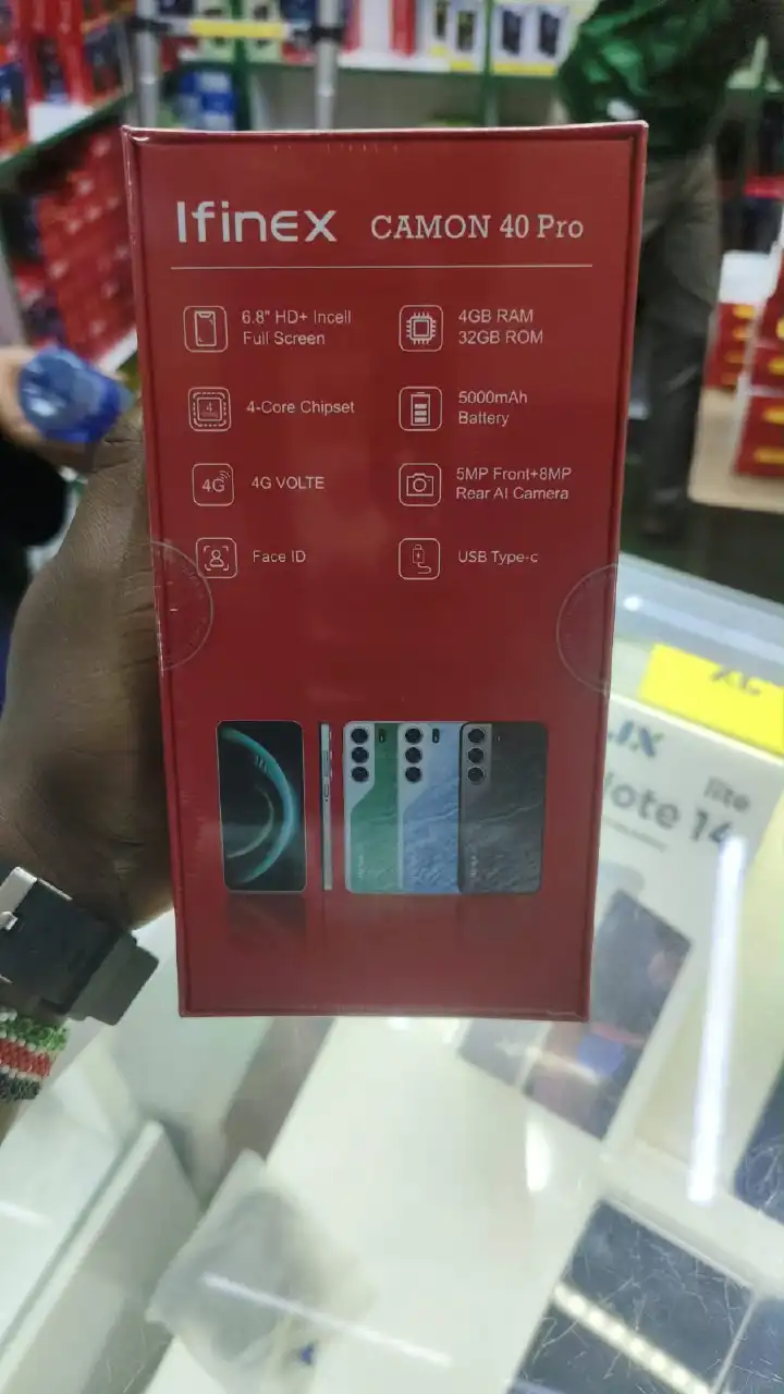 [BRAND NEW] IFINEX CAMON 40 PRO 4G 32GB ROM+4GB RAM 6.8" HD+ INCELL 5000mAh BATTERY CAPACITY 8MP CAMERA TYPE C CHARGING WITH FACE ID ANDROID SMARTPHONE