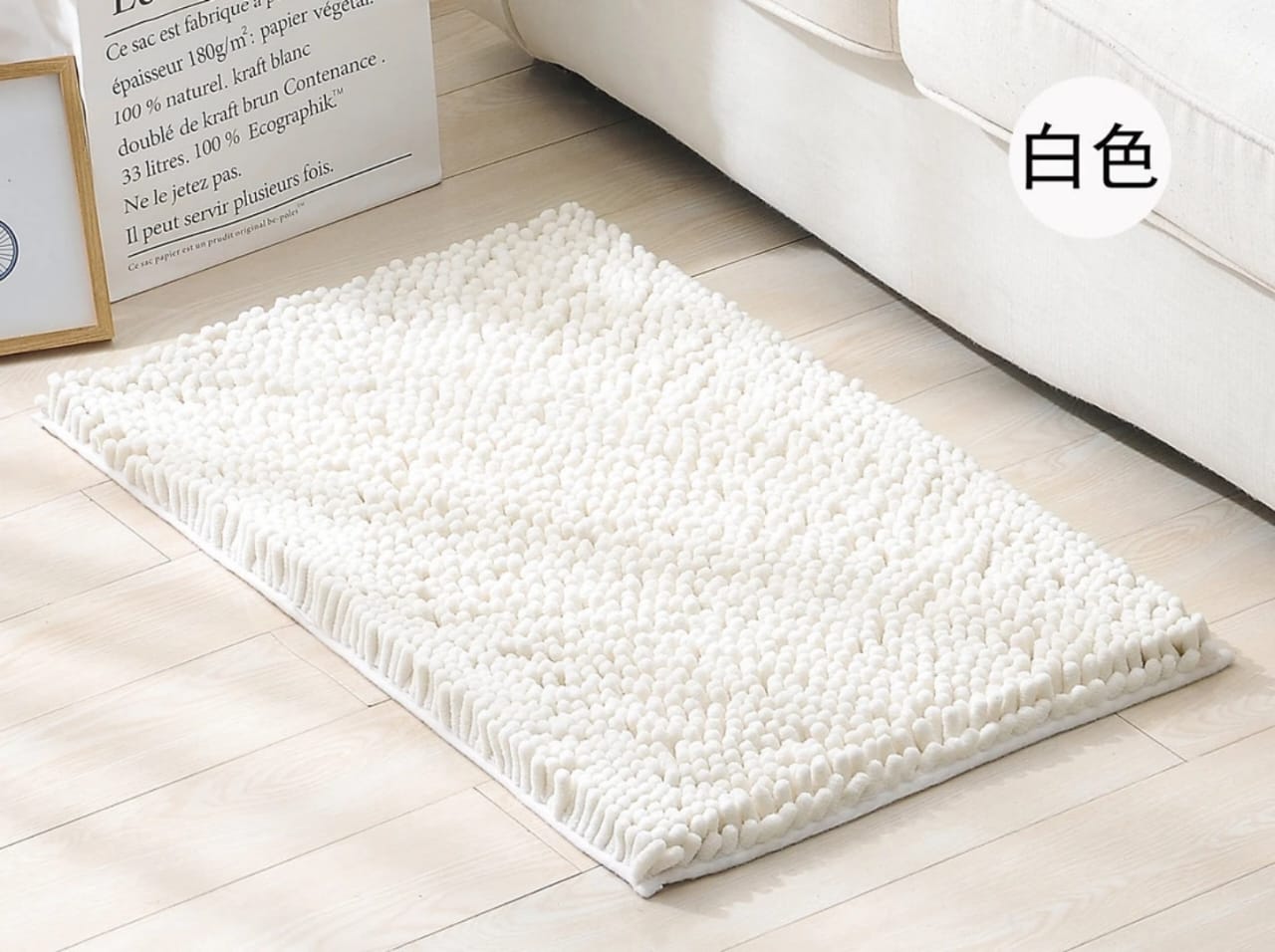 High quality absorbent non-slip finger/shaggy door mat....made of High quality microfiber material with the size of 50x80cm,Add comfort and style to your home with this High-Quality Absorbent Non-Slip